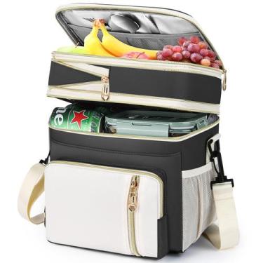 Imagem de Lancheira BAGNN Bolsa térmica isolada expansível 16L preta