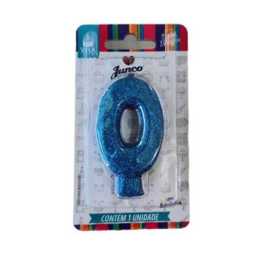 Imagem de VELA ANIVERSARIO AZUL Nº 0 - Junco