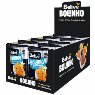 Imagem de Caixa de Bolinhos de Baunilha Sem Açúcar Sem Glúten Sem Leite Belive - 10 unidades de 40g
