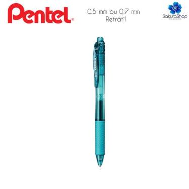 Imagem de Caneta Gel PENTEL Energel X RT Retrátil 0.5mm e 0.7mm Seca Rápido, 0.5