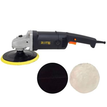 Imagem de Politriz Automotiva Angular Rotativa 1400W 180mm Elétrica 220V Profissional Rotta 376 Gold