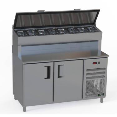 Imagem de Balcão Condimentador Alto Refrigerado Venâncio 150cm Linha Prime Inox 127V PCFRHP15-39945