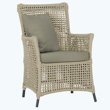 Imagem de Poltrona Igapó Alumínio Micro Pintura Preta Corda Náutica E8 Rami