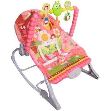 Imagem de Cadeira de Descanso Infantil Rosa com Móbile Yuupi