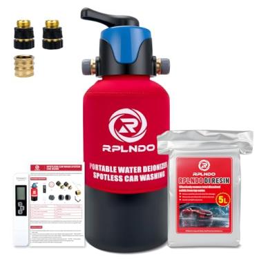 Imagem de rplndo Sistema de lavagem de carro impecável com desvio, pré-preenchido com resina DI, sistema de água desionizada, conector rápido de mangueira de jardim, sistema de água di para trailer, veículos