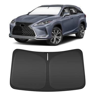 Imagem de Para-brisa para L-EXUS RX350 RX350h RX450h RX500h RX500h 2023-2025 Acessórios compatíveis - 4 camadas de ajuste personalizado, protetor de pára-sol dobrável para janela frontal, bloqueiam os raios UV