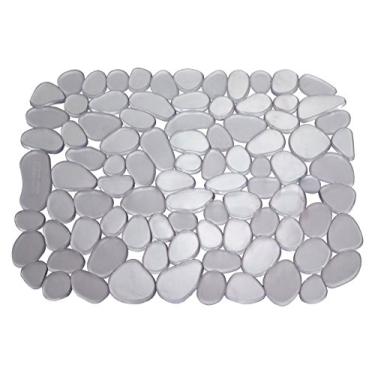 Imagem de Tapete protetor de pia de cozinha iDesign Pebblz - Pacote com 2, grafite