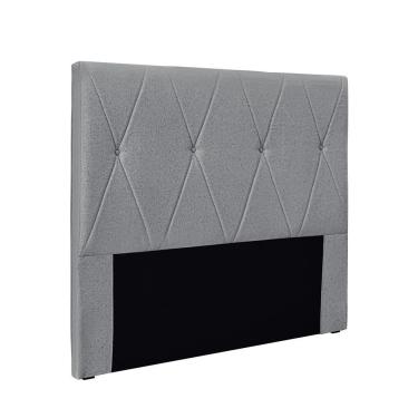 Imagem de Cabeceira Cama Box Queen 160 Cm Aquilla Linho S04 - D'rossi Cor Cinza