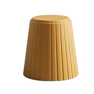 Imagem de ZABEES Banqueta de plástico grosso sólido para adultos, simples, comercial, banco alto empilhável, para sala de estar, assento acolchoado