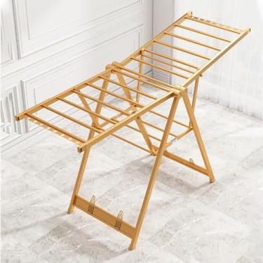 Imagem de 150 cm/160 cm ajustável para roupas com asas para cavalo, rack de secagem de roupas dobrável portátil de alumínio, secadora de roupas, prateleiras de secagem dobráveis para roupas, roupas longas