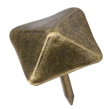 Imagem de Phefop 50 PCS Pregos de Porta de Estofamento, Tachas Prego de Porta Decorativo de Ferro de Bronze Com Ponto de Perfuração Acessórios de Hardware para Móveis para Caixa de Joias de sofá 50 PCS