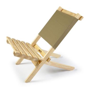 Imagem de Espreguiçadeira Walk Forest Algodão Caqui e Natural