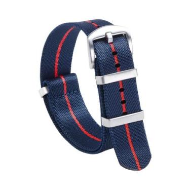 Imagem de Pulseira De Relógio De Nylon Verde 18/20/22mm Alta Densidade Militar E