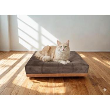 Imagem de Caminha Pet Com Base Stoffa Para Cães e Gatos Marrom