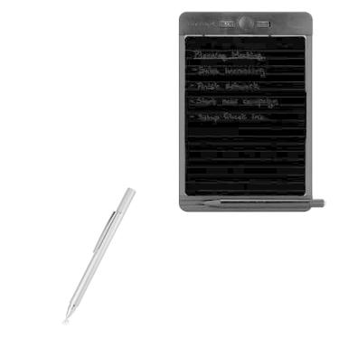Imagem de BoxWave Caneta Stylus compatível com caderno reutilizável Boogie Board Blackboard Smart Scan - Caneta Stylus capacitiva FineTouch, caneta Stylus super precisa - prata metálica