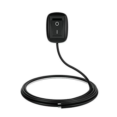 Imagem de Interruptor Toggle Universal de Carro 12V Tipo Cola com Cabo 50cm para Faróis Névoa Luzes Anel Dirigir Neon