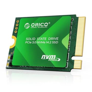 Imagem de ORICO SSD D10 2230 512 GB M.2 NVMe, TLC NAND, PCIe 3.0 com leitura de 2500 MB/s, dissipador de calor de cobre, compatível com Steam Deck, Surface, Mini PCs, atualização de armazenamento acessível com