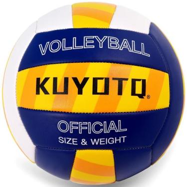 Imagem de Couro PU KUYOTQ de voleibol com 3 mm de espessura, tamanho oficial 5