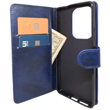 Imagem de Capa Carteira para Xiaomi Mi Poco M6 Pro 4G Azul Marinho