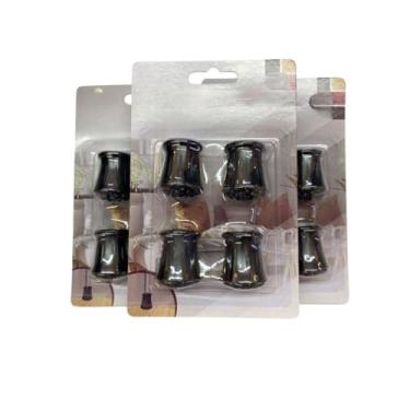Imagem de Protetor Cadeira Mesa Pé Silicone Feltro Ponteira(KIT 12 UNIDADES)