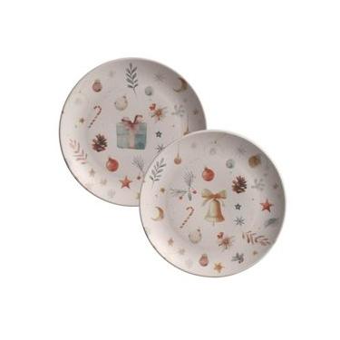 Imagem de Kit com 6 Pratos de Sobremesa Coup Stoneware Noite de Natal Ø19,4cm