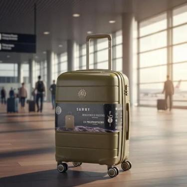 Imagem de Mala de Viagem De bordo pequena Padrão Anac 10kg Com Rodas duplas 360 