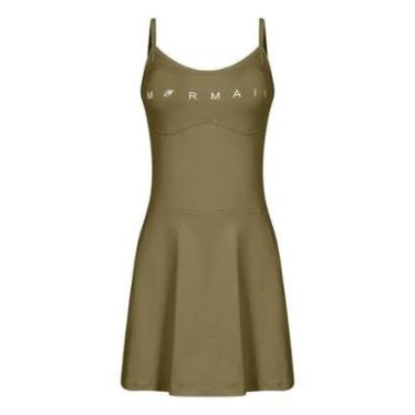 Imagem de Vestido Macaquinho Mormaii Beach Tennis Vitória Marchezini Verde Militar Feminino-Feminino