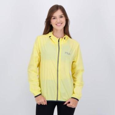Imagem de Jaqueta Corta Vento Fila Racer Run Feminina Amarelo-Feminino