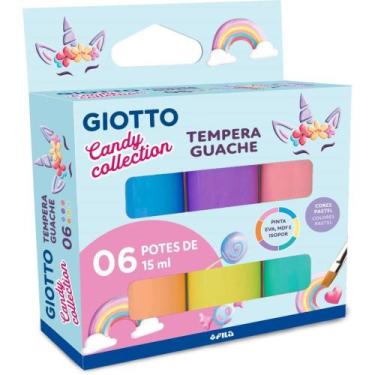 Imagem de Tinta Guache 015ML Giotto CANDY 6 Cores - Canson