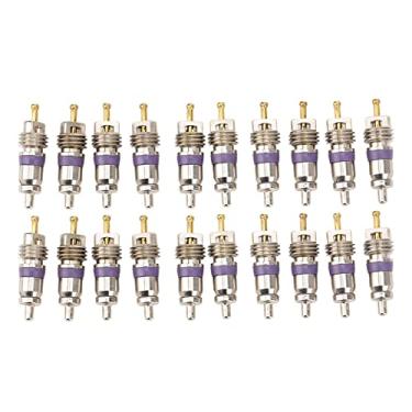 Imagem de Generic Núcleo da Válvula de Ar Condicionado do Carro de 20 Pces, Substituição do Núcleo da Haste da Válvula da c.a. do Automóvel Com Liga de Alumínio e Material de Cobre,
