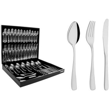 Imagem de Faqueiro Tramontina Inox Continental com Estojo - 76 Peças