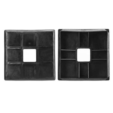 Imagem de Cocoarm Plug de Para-choque RV 4 Polegadas Quadrado Tampa de Plug de Para-choque ABS Plástico Tampa de Ventilação para RV Trailer Campervan Com Furo Quadrado