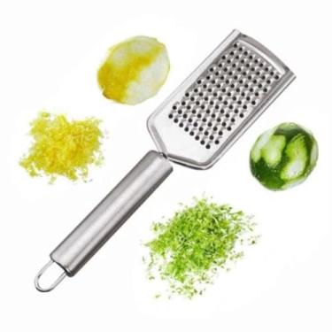 Imagem de Ralador Profissional 3 em 1 em Aço Inoxidável 24cm – Ralador de Queijo, Legumes, Verduras e Frutas – Utensílio de Cozinha Antiderrapante, Durável e Fácil de Limpar