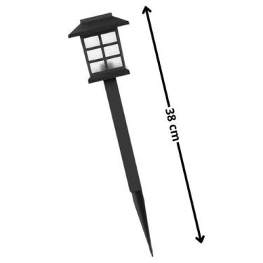 Imagem de Kit 2 Luminaria Espeto Jardim Solar LED Refletor Decoração Noturna Ene