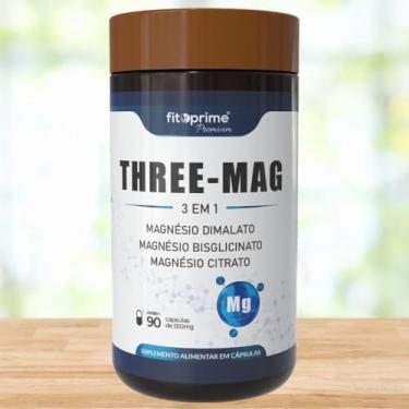 Imagem de Tri Magnésio 3 em 1 Dimalato Bisglicinato Citrato Three-Mag 90 Cápsulas Fitoprime