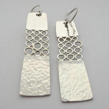 Imagem de Brincos retrô hip-hop peculiares com gancho atrás, adequados para brincos de orelhas furadas