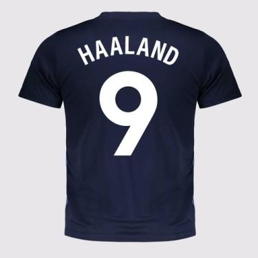 Imagem de Camisa Manchester City Shield Juvenil Marinho 9 Haaland - Balboa, 16 A