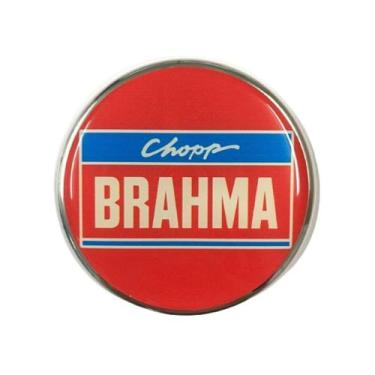 Imagem de Adesivo Resinado C/ Medalhão Para Chopeira Brahma 80mm Chopp - MundoCa