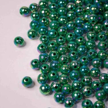 Imagem de Miçanga Bolinha de Sabão / Verde 8mm- aprox 210 peças- 50g - La Mode A