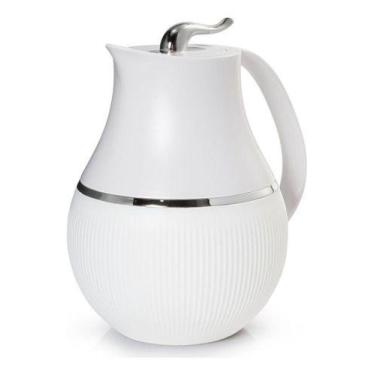 Imagem de Garrafa Térmica 1l Marsala Branca Para Chá Café Termopro