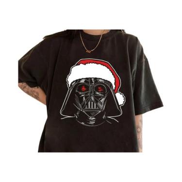 Imagem de Camiseta De Natal Darth Vader Santa Sketch, Camiseta Engraçada Da Disn