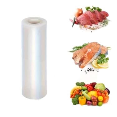 Imagem de Rolo de Saco a Vácuo Gofrado para Seladora, 20cm x 5m, Embalagem para Conservar Alimentos em Geladeira e Freezer