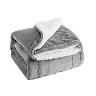 Imagem de Cobertor- Dupla face sherpa felpuda - Antialérgico(Cinza)