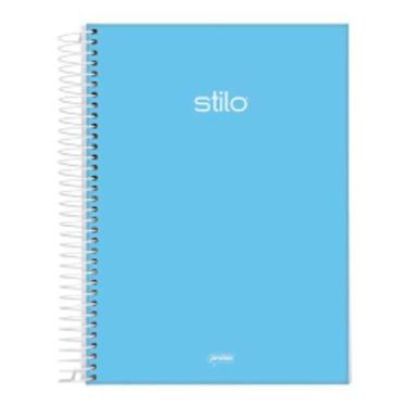 Imagem de Caderno Capa Dura 10 Matérias 160 Folhas Jandaia Azul