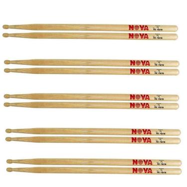 Imagem de Kit 5 Pares Baquetas Nova 7A Mad Vic Firth Cod6093