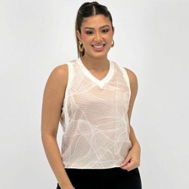 Imagem de Blusa Bana Bana Regata Estampada Gola V Feminina-Feminino