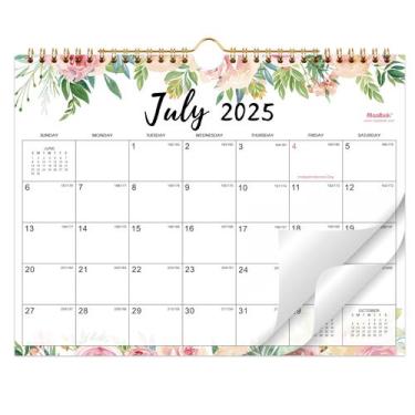 Imagem de Calendário de parede MaaiBok 2025-2026, 18 meses, 28 x 21,6 cm