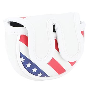 Imagem de RiToEasysports Capas para Cabeça de Taco de Golfe, Couro PU à Prova d'água, Protetores de Fechamento Magnético para Tacos e Tacos de Malho No Campo (Orelhas semicirculares pequenas)