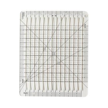 Imagem de Régua Transparente De 6/12 Polegadas Com Fendas Para Quilting, Durável