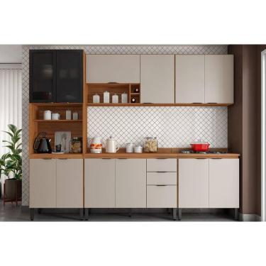 Imagem de Kit Modulado Demóbile 5 Peças Firenze C5P156 Amendola/Nude Prime TX